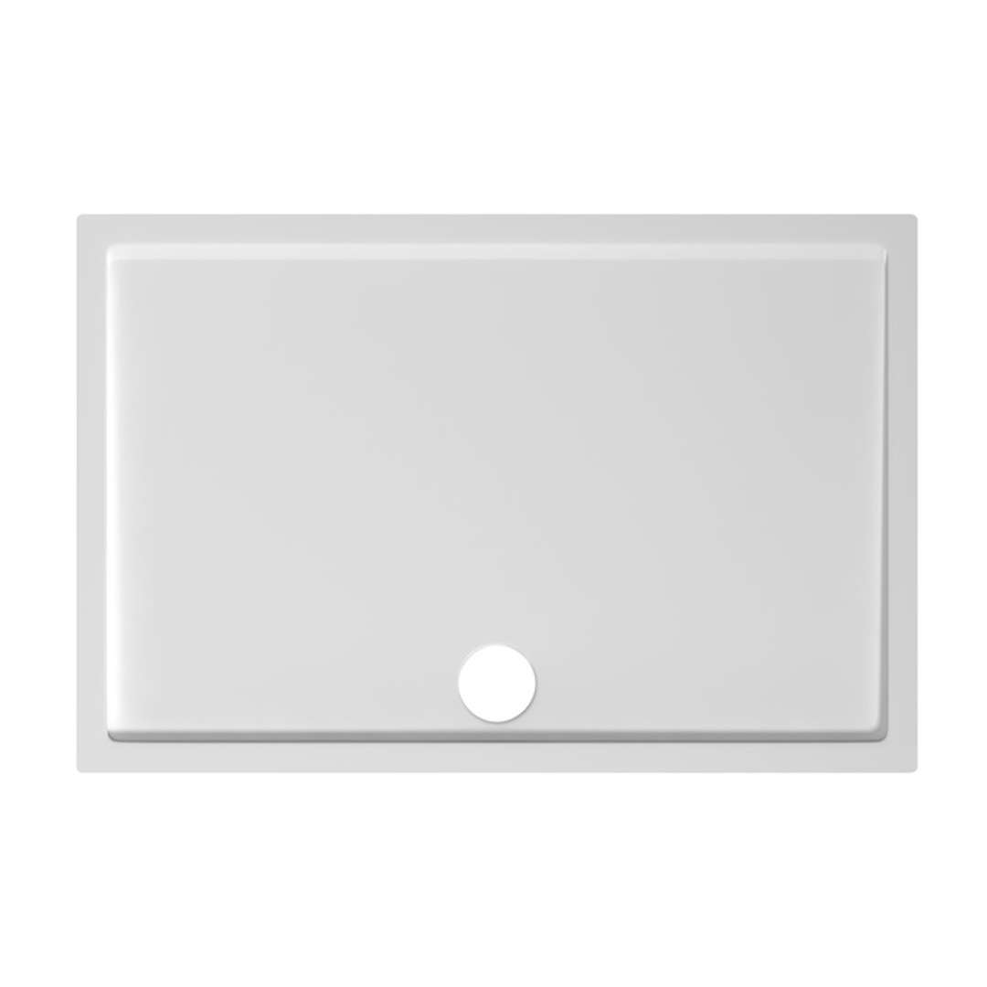 Jika Padana Sprchová vanička, liaty mramor, 120x80x3 cm, biela H2119350000001