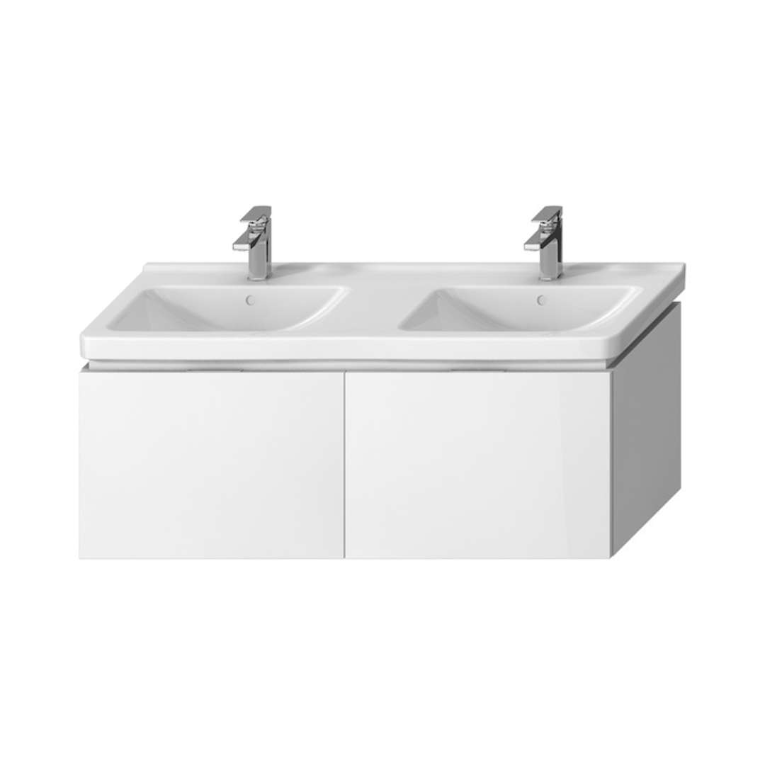Jika Cubito Skrinka pod dvojumývadlo, 128x48 cm, biela H40J4274015001