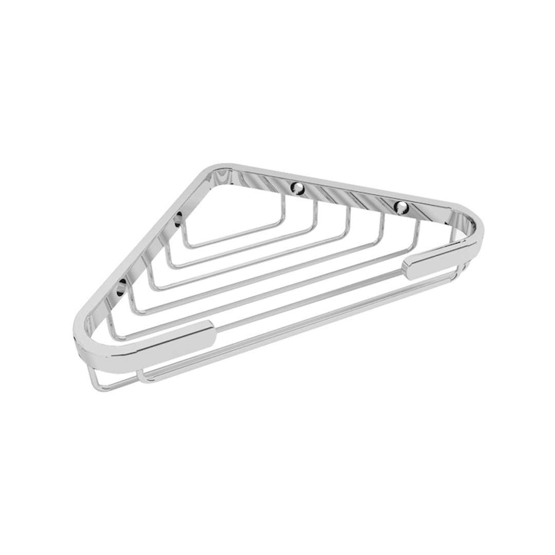 Jika Generic Rohová drôtená polička, 150x150x33,1 cm, chróm H3853D30040301