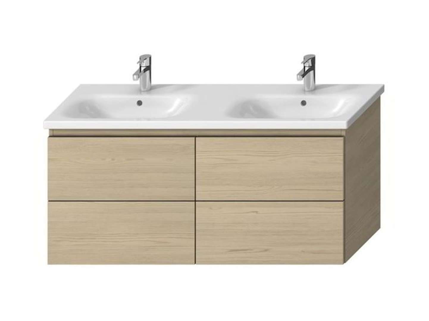 Jika Mio-N Skrinka pod dvojumývadlo 130, 127x59x49 cm, jaseň H40J7184013421