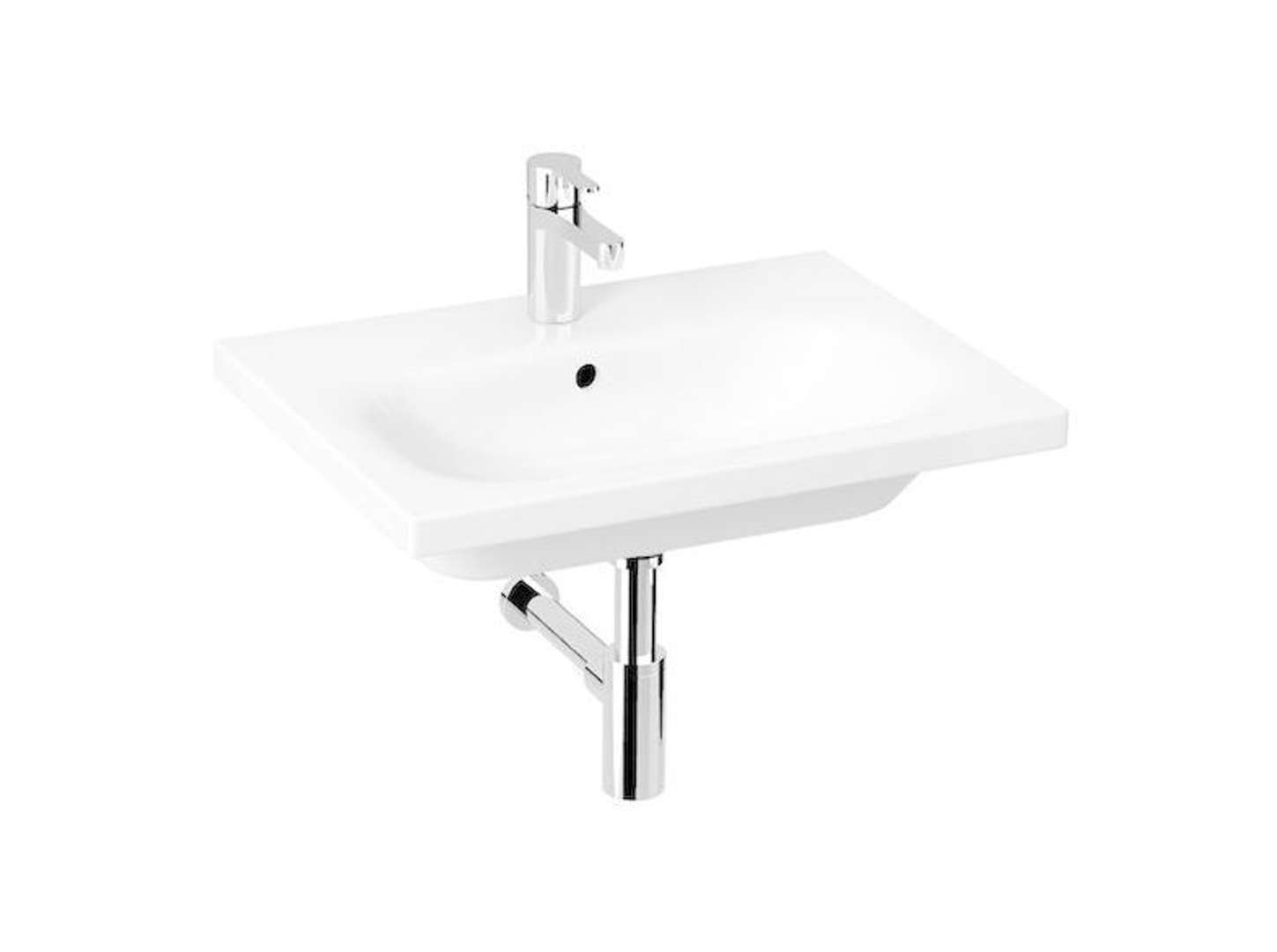 Jika Mio-N Umývadlo, 60x45 cm, s prepadom, s otvorom na batériu, biela H8127130001041