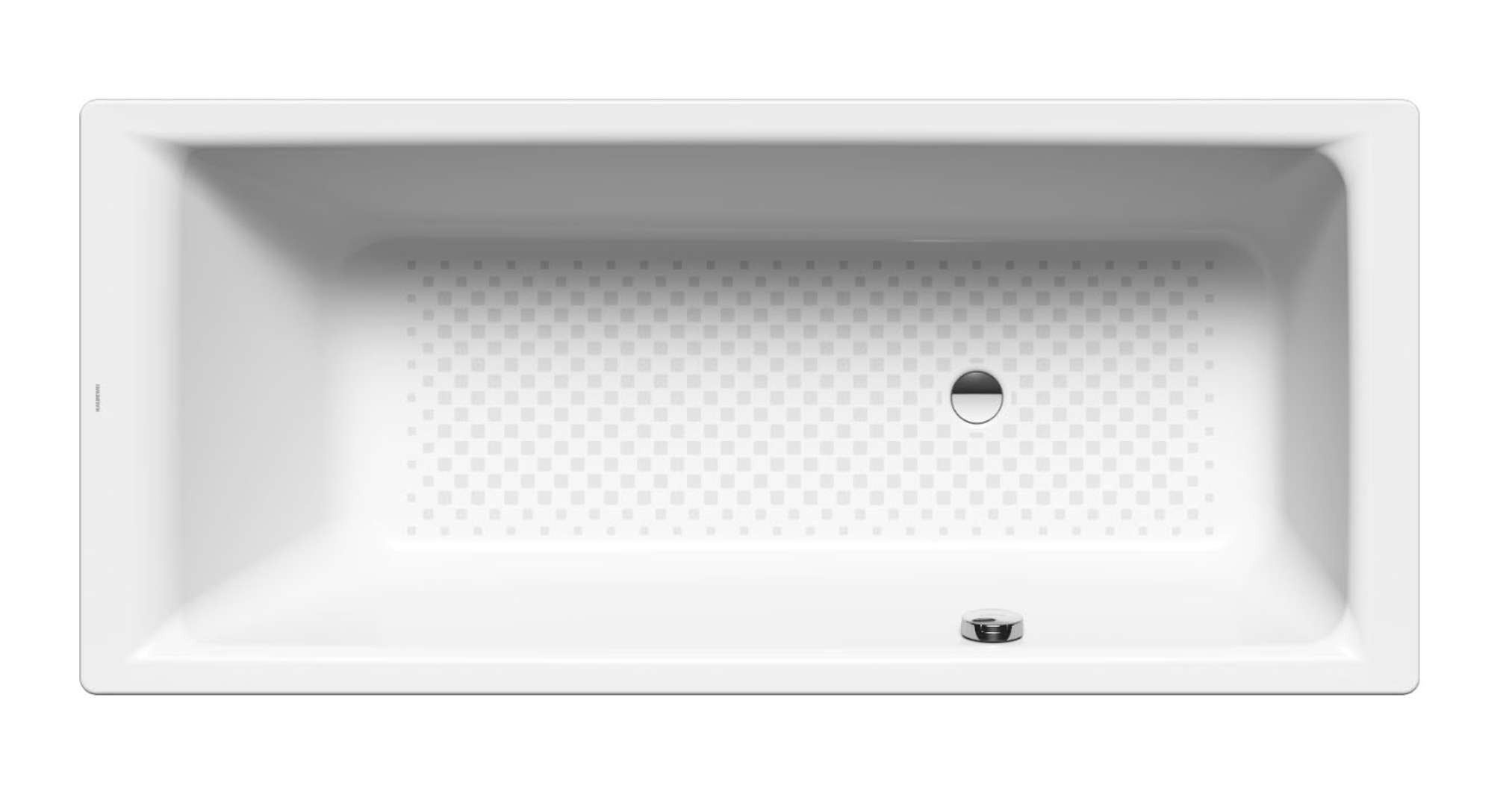 Kaldewei  Obdĺžniková vaňa Puro 697, 190x90 cm, bočný prepad, celoplošný antislip, Perl-Effekt, biela 259734013001