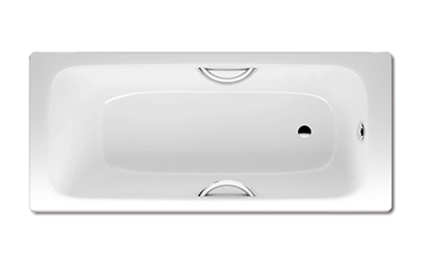 Kaldewei  Obdĺžniková vaňa Cayono Star 755, 170x70 cm, s otvormi pre držadlá, celoplošný antislip, biela 275534010001
