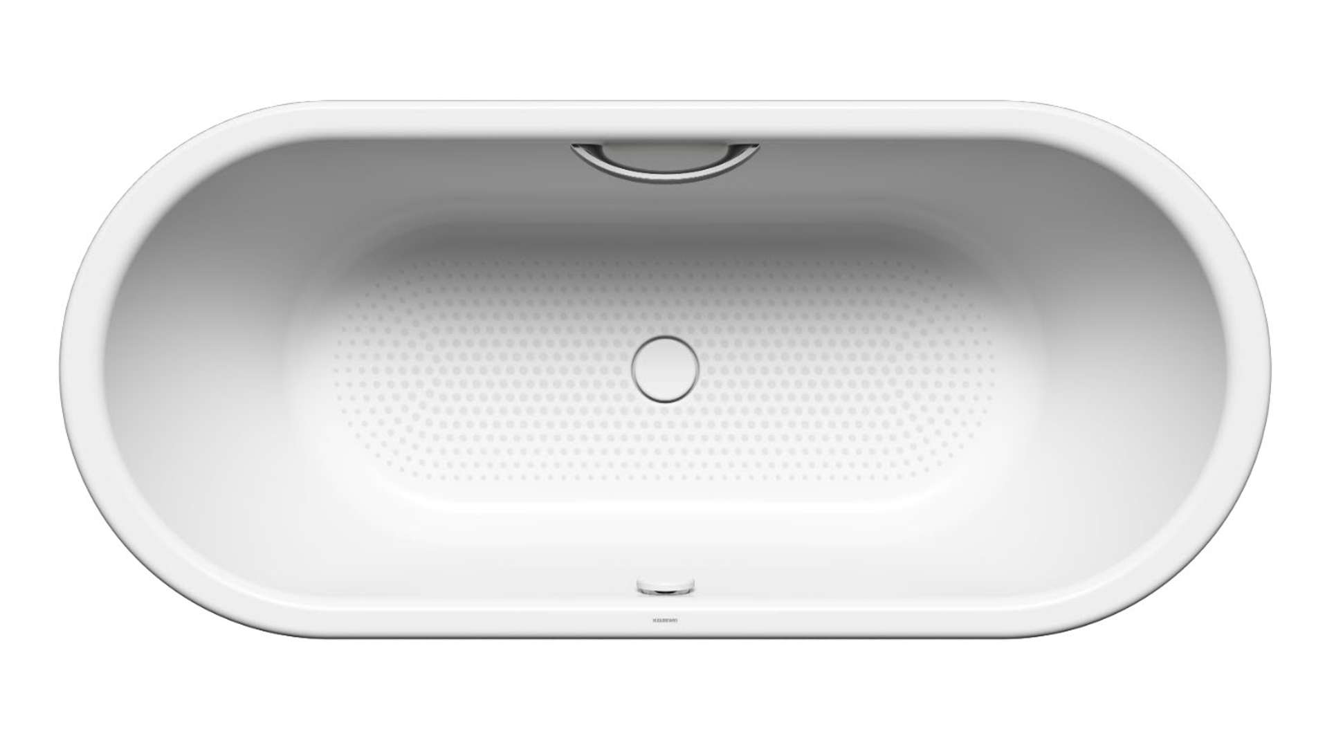 Kaldewei  Vaňa Centro Duo Oval 128, 180x80 cm, s otvormi pre držadlo, celoplošný antislip, biela 282810210001