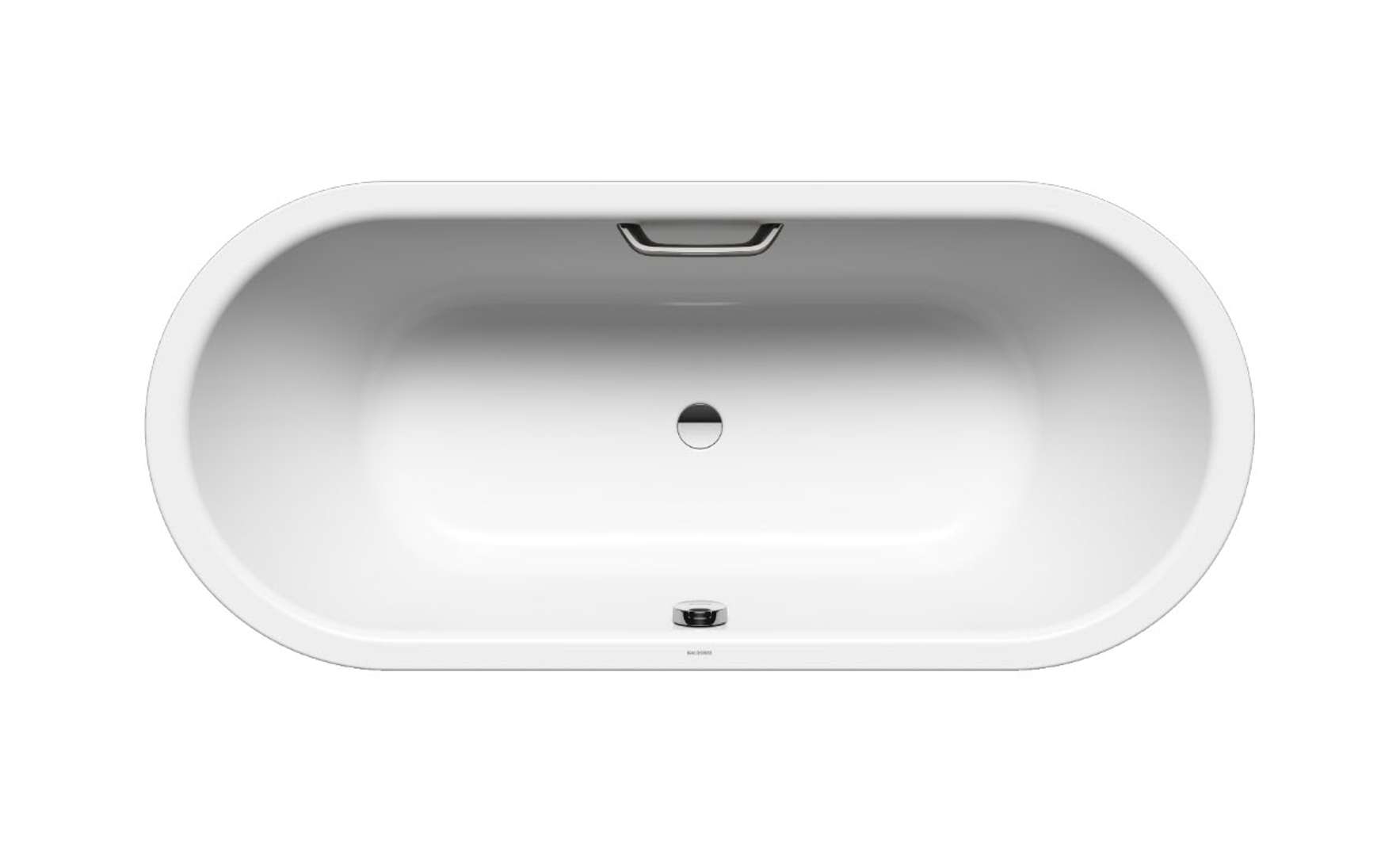 Kaldewei  Oválna vaňa Classic Duo Oval 111, 180x80 cm, s otvormi pre držadlo, Perl-Effekt, biela 291210113001