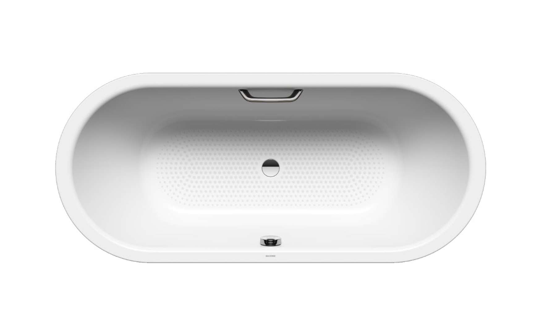Kaldewei  Oválna vaňa Classic Duo Oval 111, 180x80 cm, s otvormi pre držadlo, celoplošný antislip, biela 291210210001