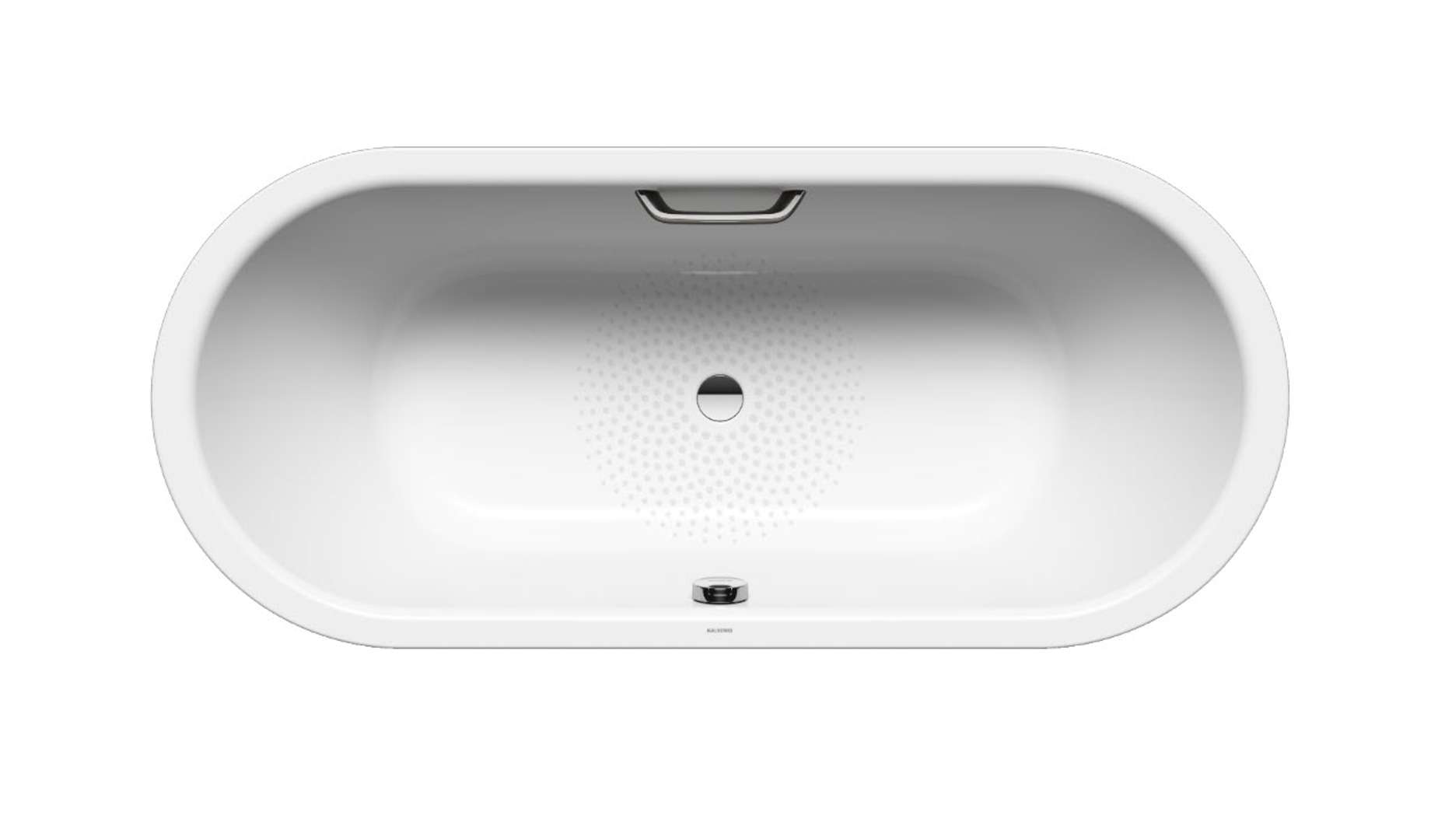 Kaldewei  Oválna vaňa Classic Duo Oval 111, 180x80 cm, s otvormi pre držadlo, Perl-Effekt, antislip, biela 291210223001