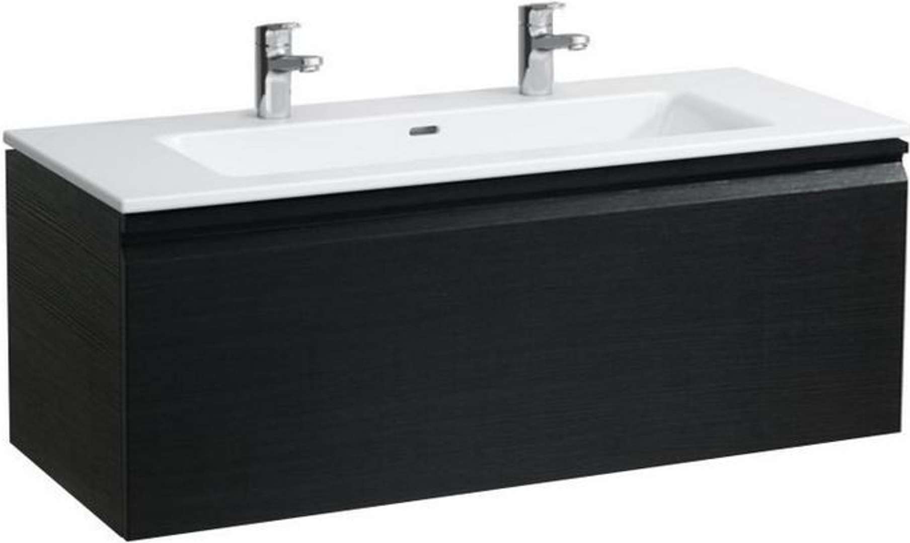 Laufen Pro S Skrinka s dvojumývadlom, 120x53x50 cm, 1 zásuvka, wenge H8609684231071