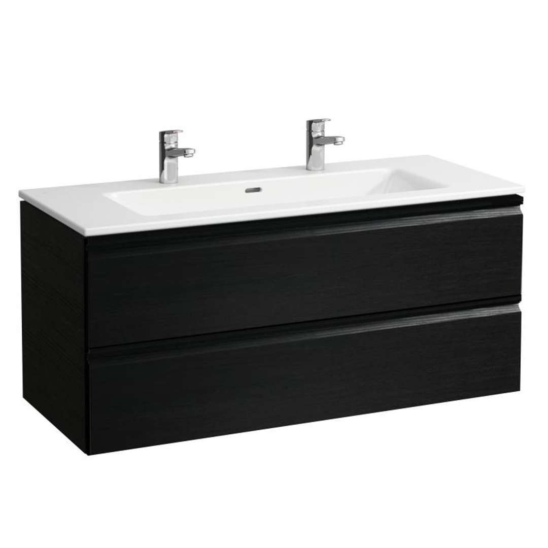 Laufen Pro S Skrinka s dvojumývadlom, 120x55x50 cm, 2 zásuvky, wenge H8619674231071
