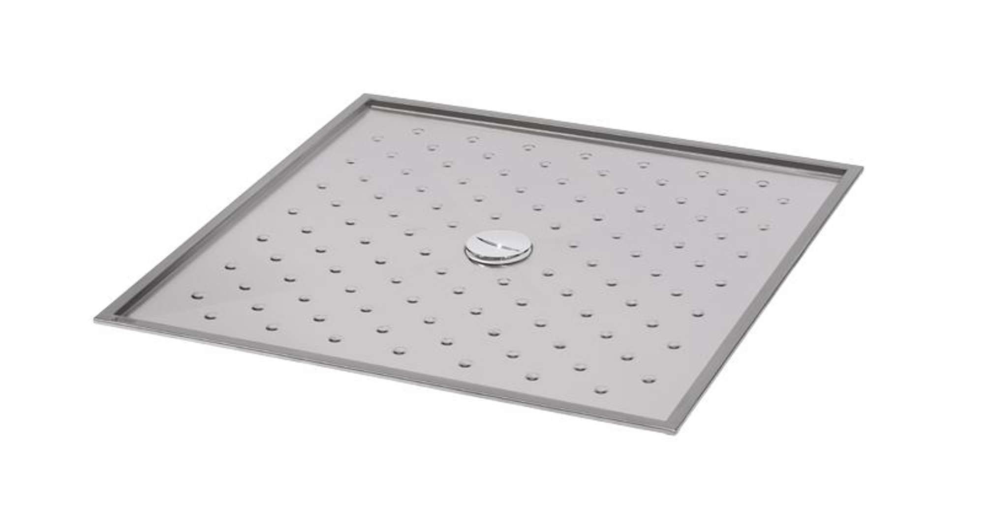Sanela Sprchy z nehrdzavejúcej ocele Nerezová sprchová vanička 900x900 mm, antislip SLSN 08