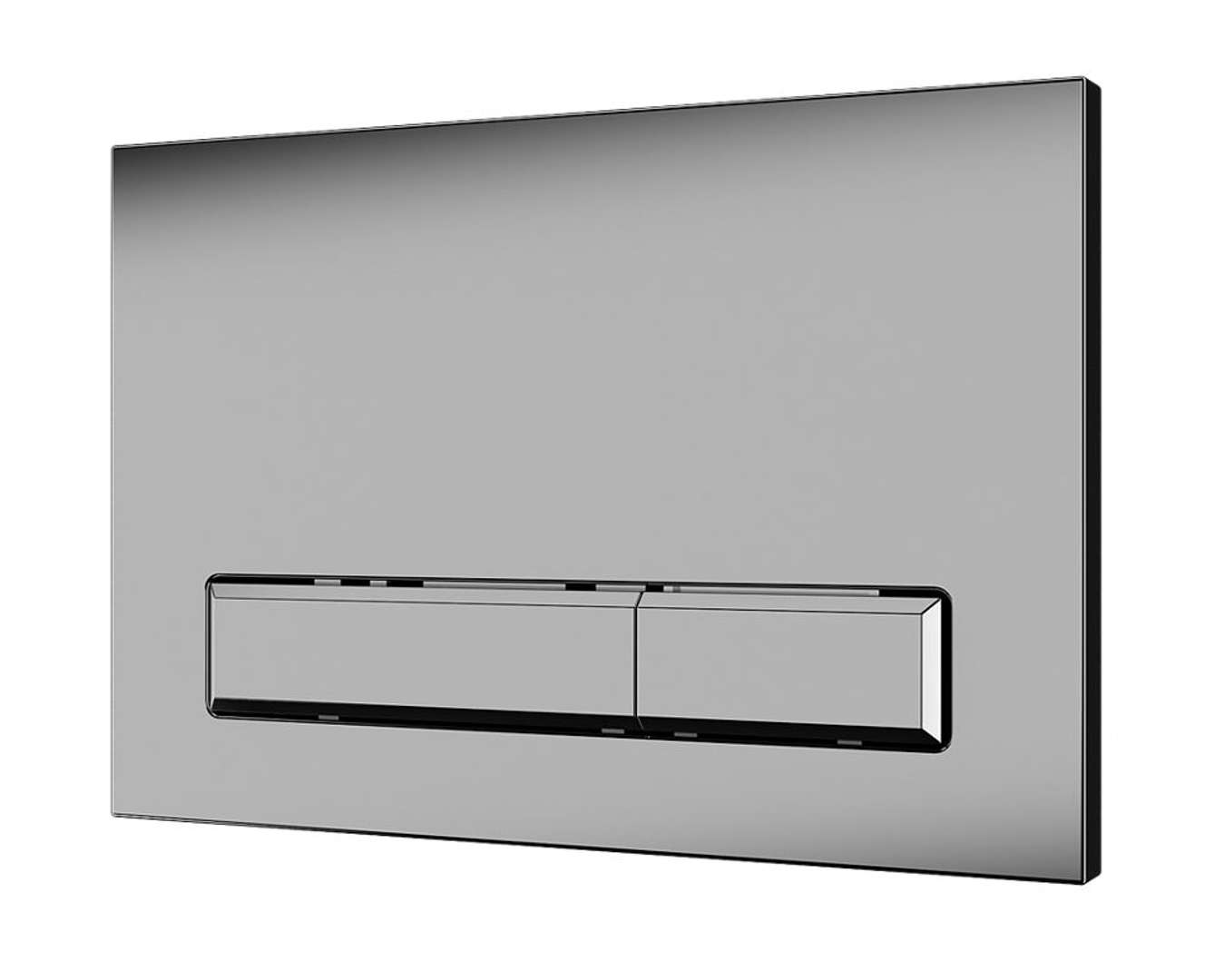 Sanela Príslušenstvo Dvojčinné splachovacie tlačidlo splachovania WC, do rámu SLR 21, matný chróm SLW 52