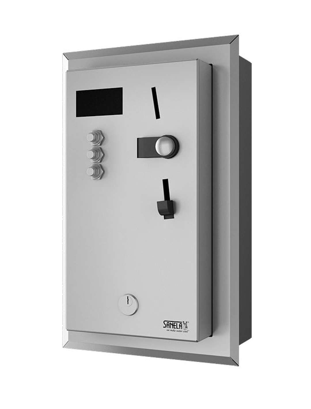 Sanela Príslušenstvo z nehrdzavejúcej ocele Mincový automat na 1-3 sprchy, priame ovládanie SLZA 01MZ