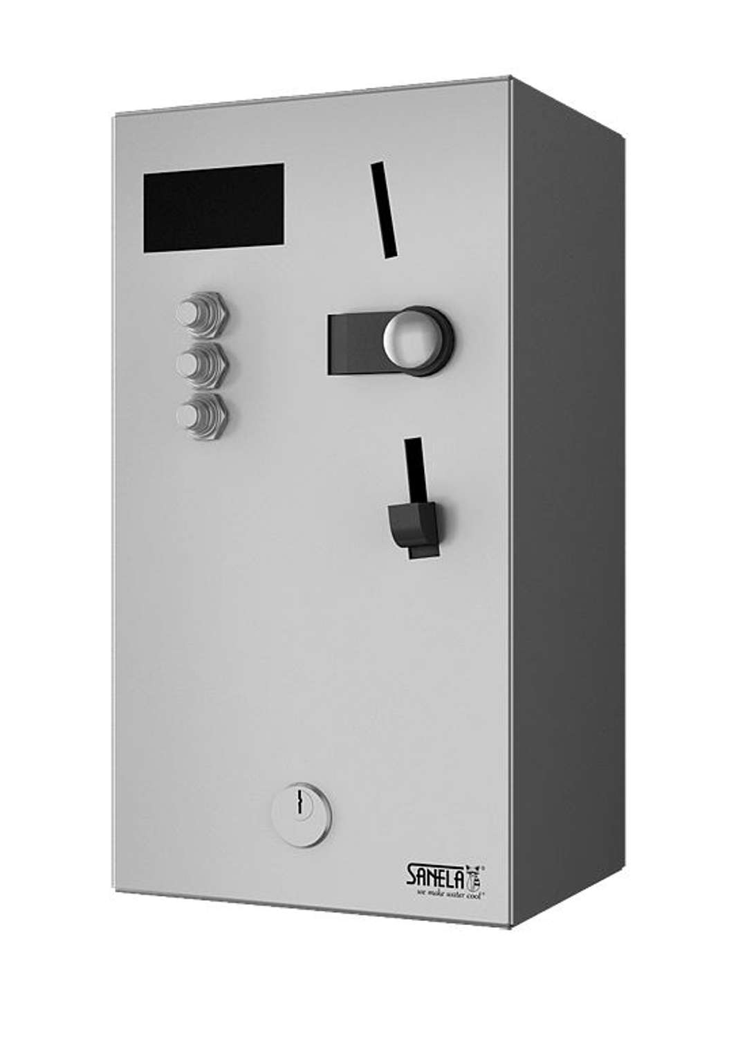Sanela Príslušenstvo z nehrdzavejúcej ocele Mincový automat na 1-3 sprchy, interaktívne ovládanie SLZA 01N