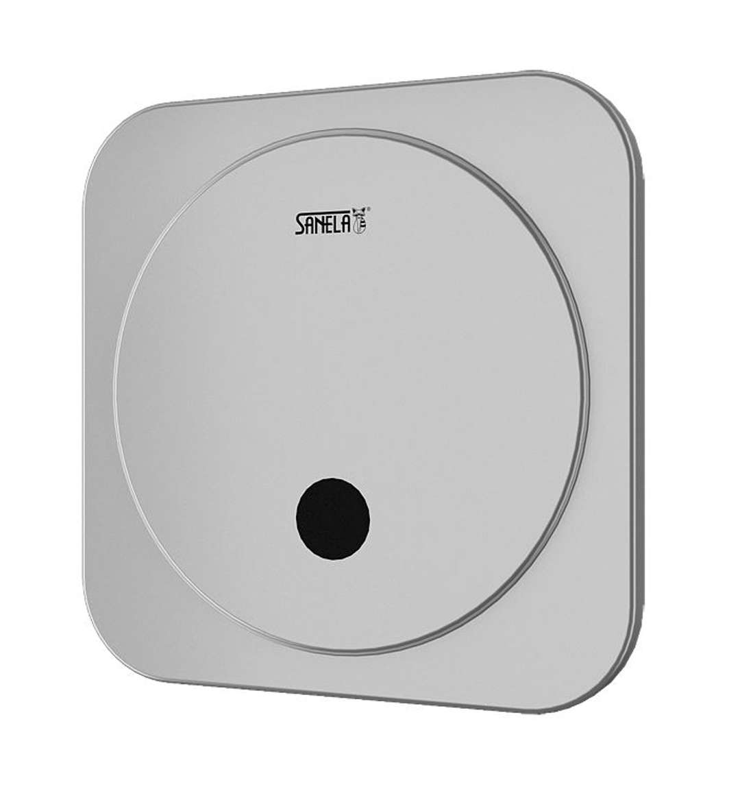Sanela Senzorové batérie Automatické ovládanie sprchy s elektronikou ALS na jednu vodu, 24 V, nerezová SLS 01N