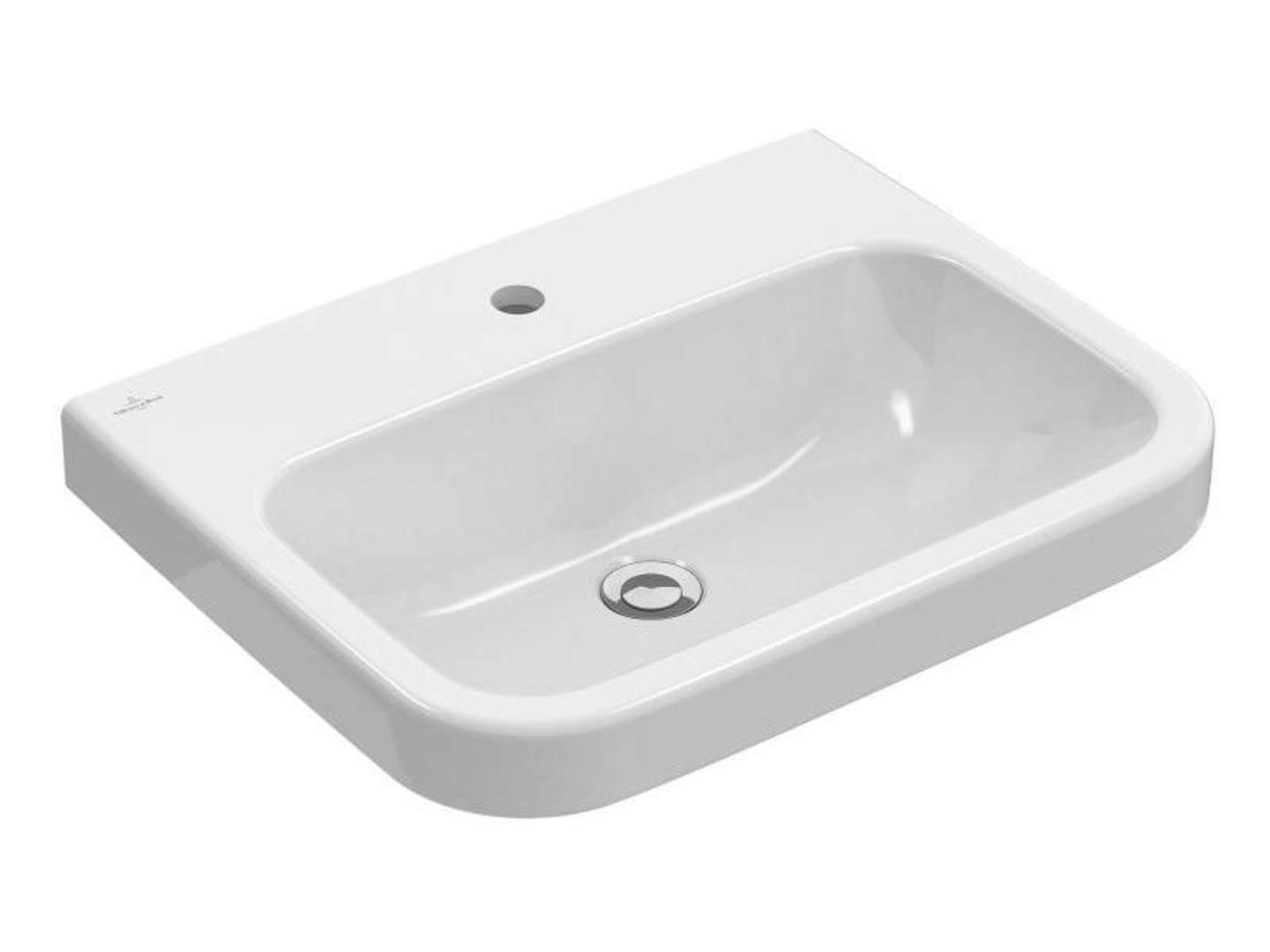 Villeroy & Boch Architectura Umývadlo 60x47 cm, bez prepadu, otvor na batériu, CeramicPlus, alpská biela 418861R1