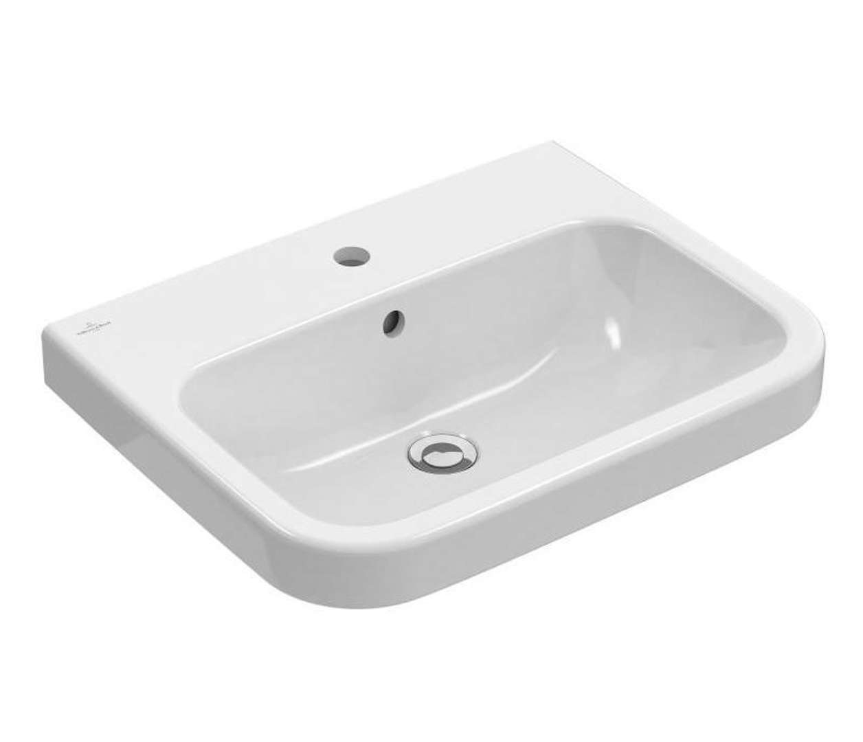 Villeroy & Boch Architectura Umývadlo nábytkové 55x47 cm, s prepadom, otvor na batériu, CeramicPlus, alpská biela 41885GR1