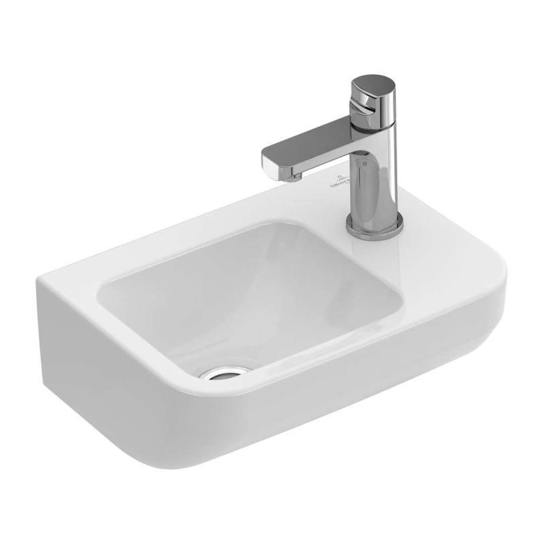 Villeroy & Boch Architectura Umývadielko 36x26 cm, bez prepadu, 1 otvor na batériu vpravo, CeramicPlus, alpská biela 437337R1