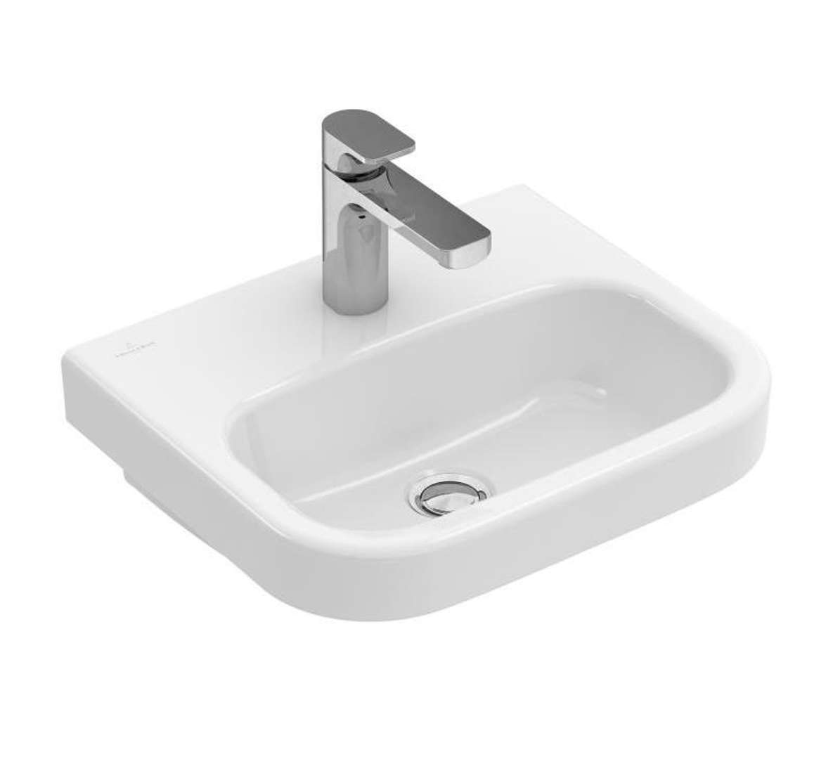 Villeroy & Boch Architectura Umývadielko 45x38 cm, bez prepadu, 1 otvor na batériu, CeramicPlus, alpská biela 437346R1