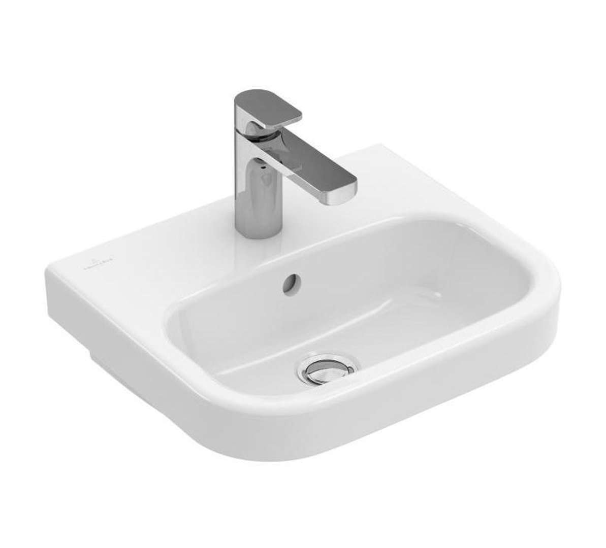Villeroy & Boch Architectura Umývadielko 45x38 cm, s prepadom, 1 otvor na batériu, CeramicPlus, alpská biela 437345R1