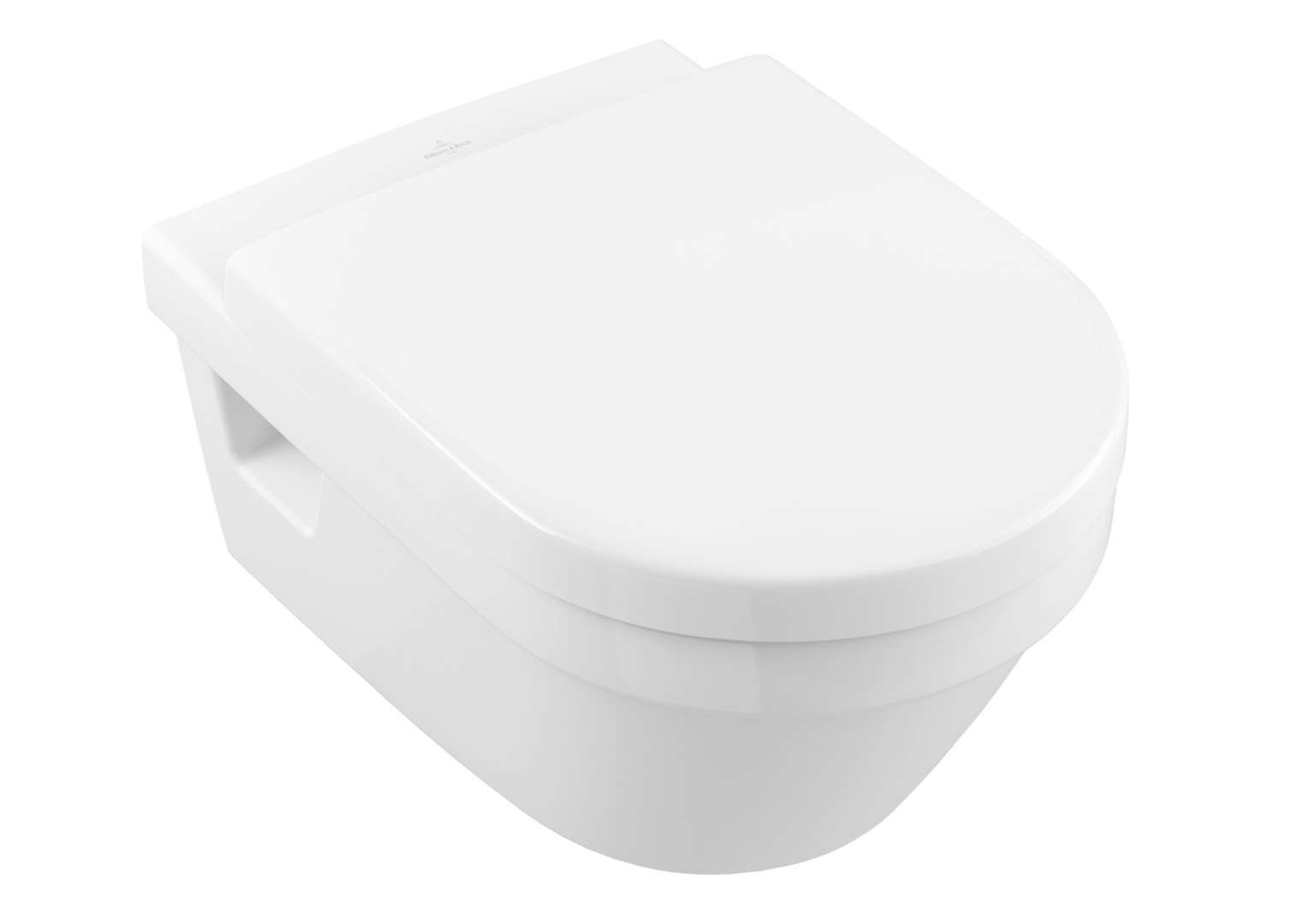 Villeroy & Boch Architectura Závesné WC, zadný odpad, DirectFlush, AntiBac, CeramicPlus, alpská biela 5684R0T2