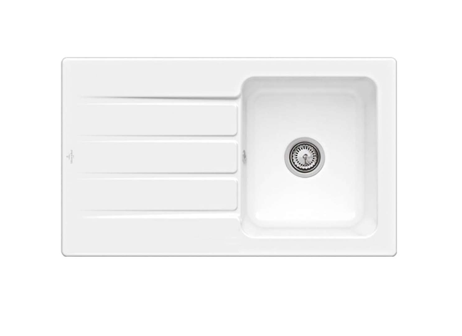 Villeroy & Boch Architectura Keramický drez 86x51 cm s odtokom, CeramicPlus, alpská biela 335001R1