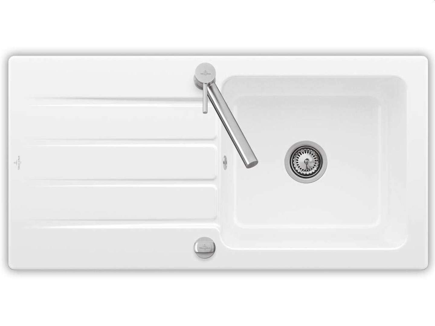 Villeroy & Boch Architectura Keramický drez 100x51 cm s odtokom, CeramicPlus, alpská biela 336002R1