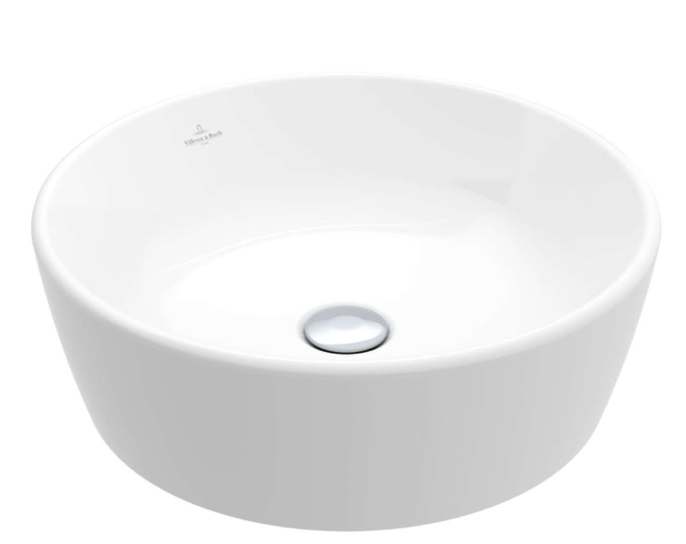 Villeroy & Boch Architectura Umývadlo na dosku, priemer 45 cm, bez prepadu, CeramicPlus, alpská biela 5A2546R1