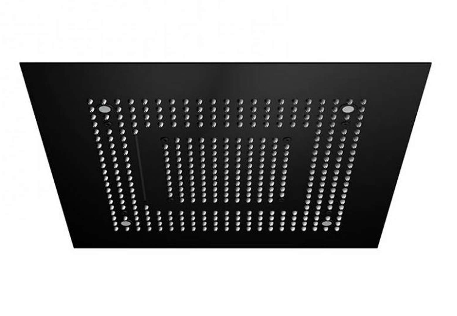 Steinberg 390 Hlavová sprcha, 60x60 cm, 3 prúdy, LED osvetlenie, matná čierna 390 6620 S