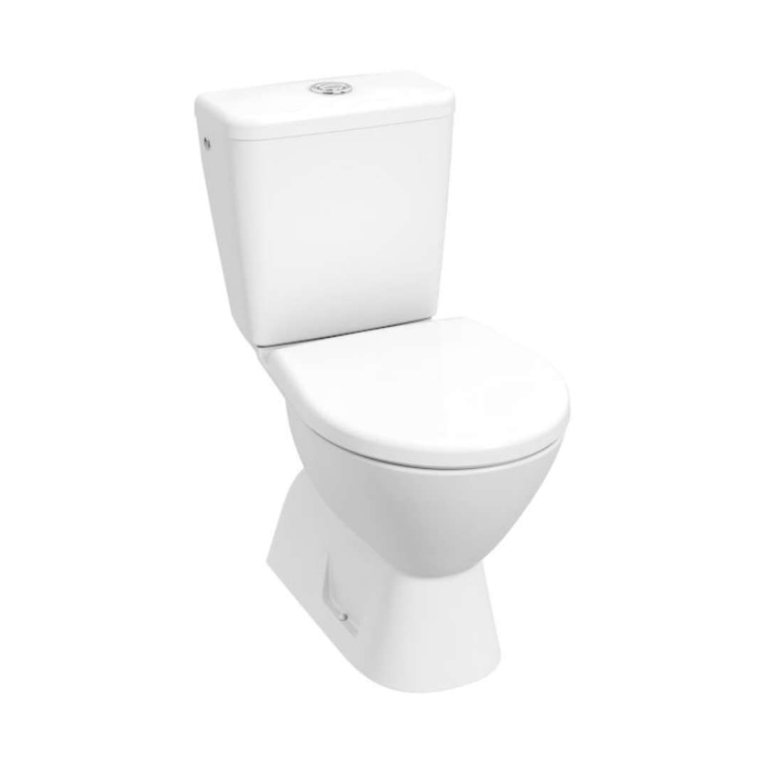 Jika Lyra plus WC kombi, spodný odpad, bočné napúšťanie, Rimless, biela H8257270002413