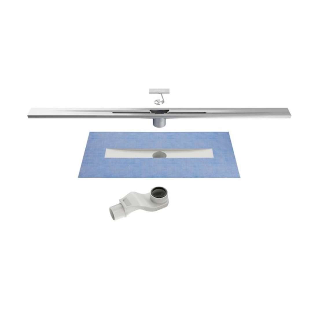 Jika Pure Sprchový žľab 100 cm, s roštom, satin nerezová H2714200020001