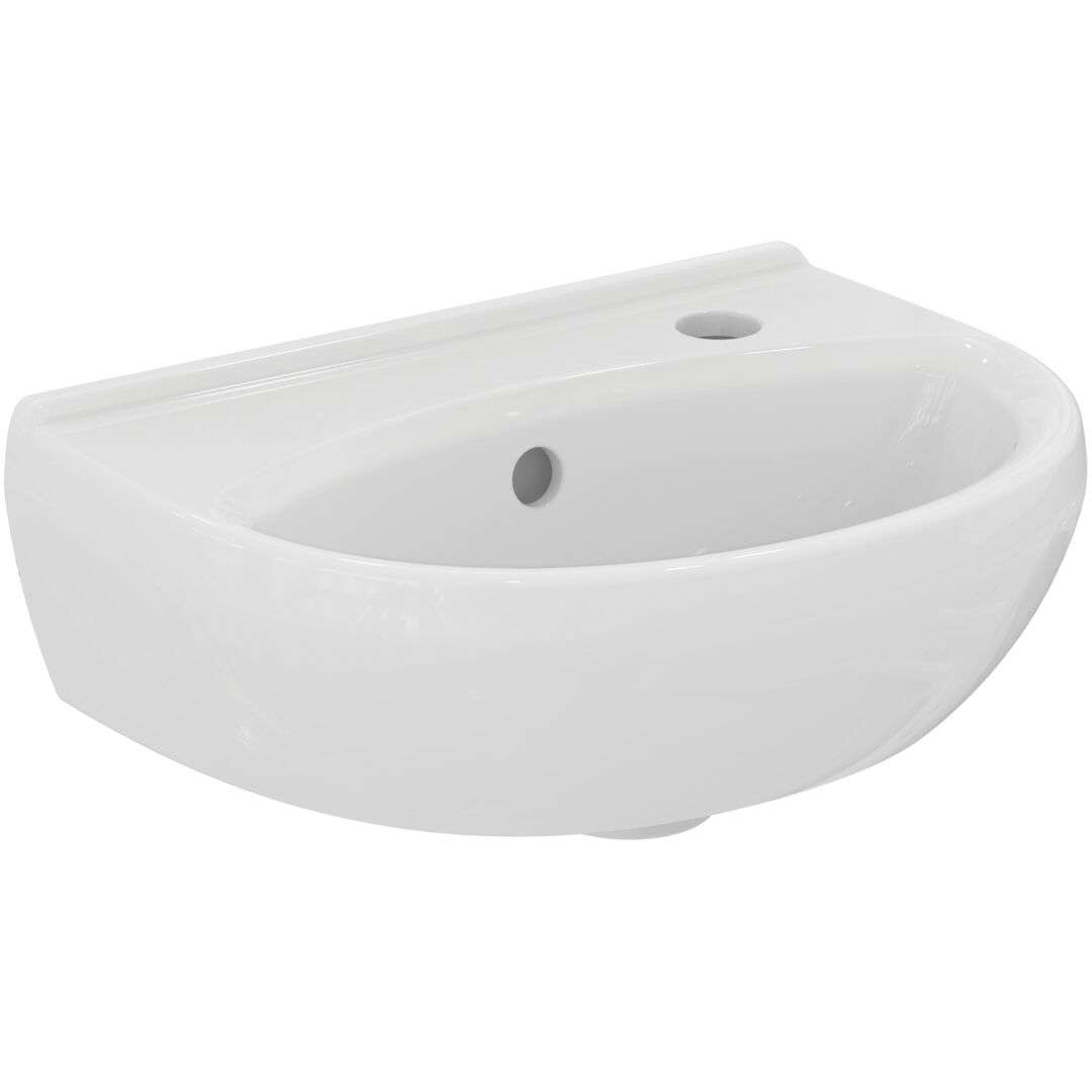 Ideal Standard Alpha Umývadielko 40 cm, s prepadom, otvor na batériu, biela R027501