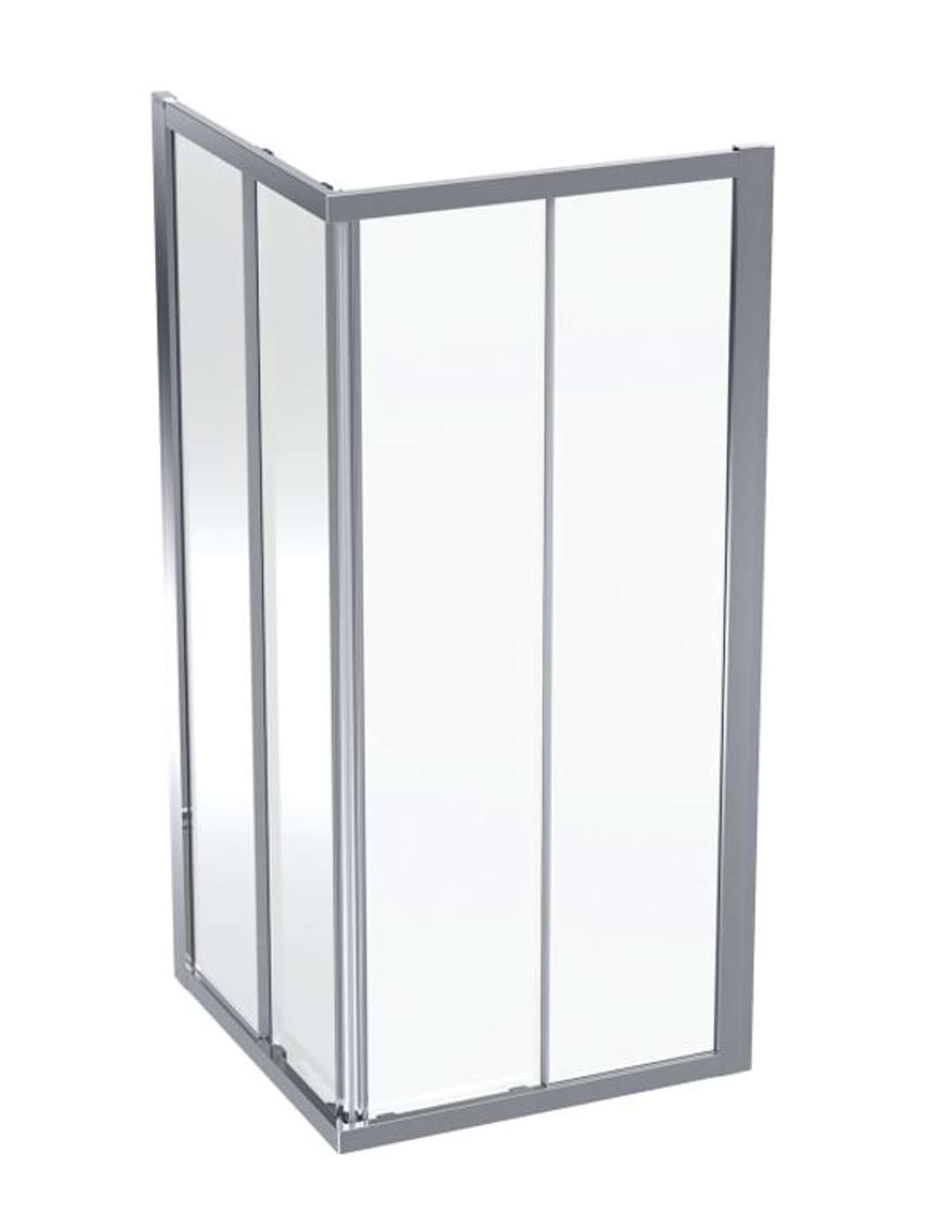 Geberit GEO Sprchový kút 90x90 cm, strieborná/číre sklo 560.122.00.2