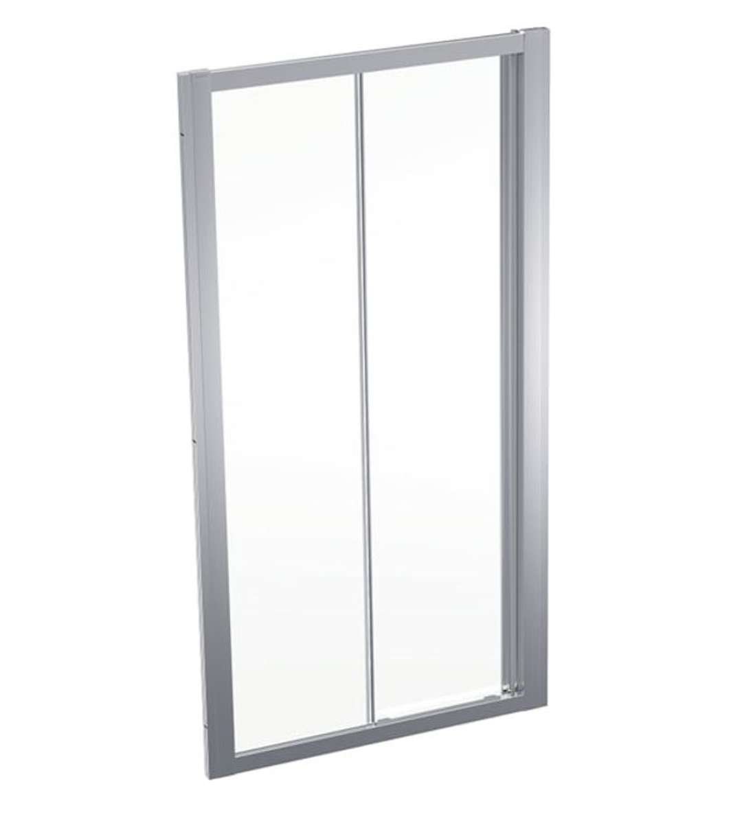 Geberit GEO Sprchové dvere 100x190 cm, strieborná/číre sklo 560.133.00.2