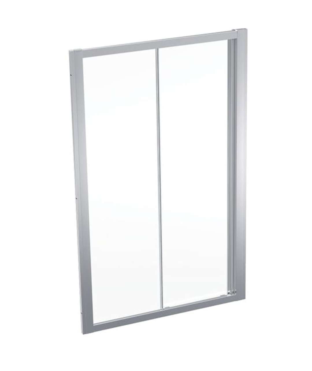 Geberit GEO Sprchové dvere 120x190 cm, strieborná/číre sklo 560.153.00.2