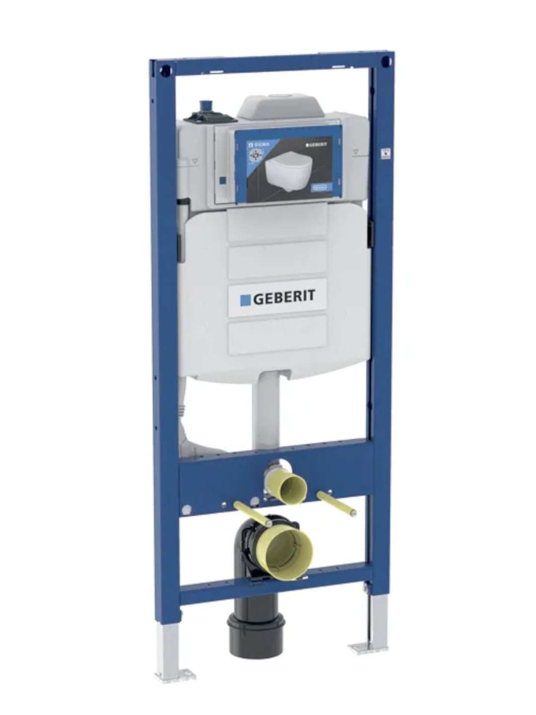 Geberit Duofix Predstenová inštalácia na závesné WC, so splachovacou nádržkou Sigma 12 cm, s hygienickým preplachom, výška 1,2 m 111.075.00.1