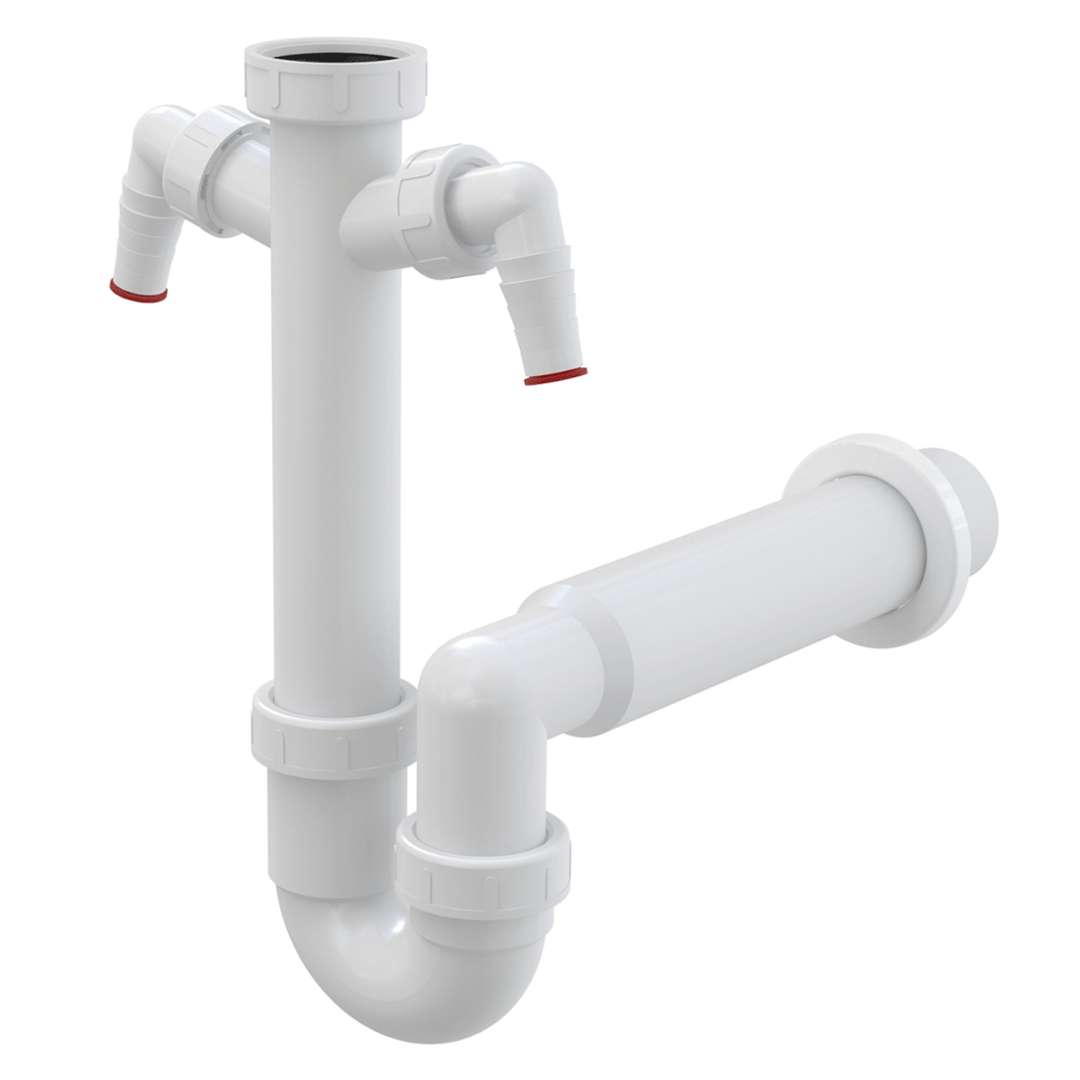 Alcadrain Sifóny Drezový sifón, 2 prípojky A82-DN40