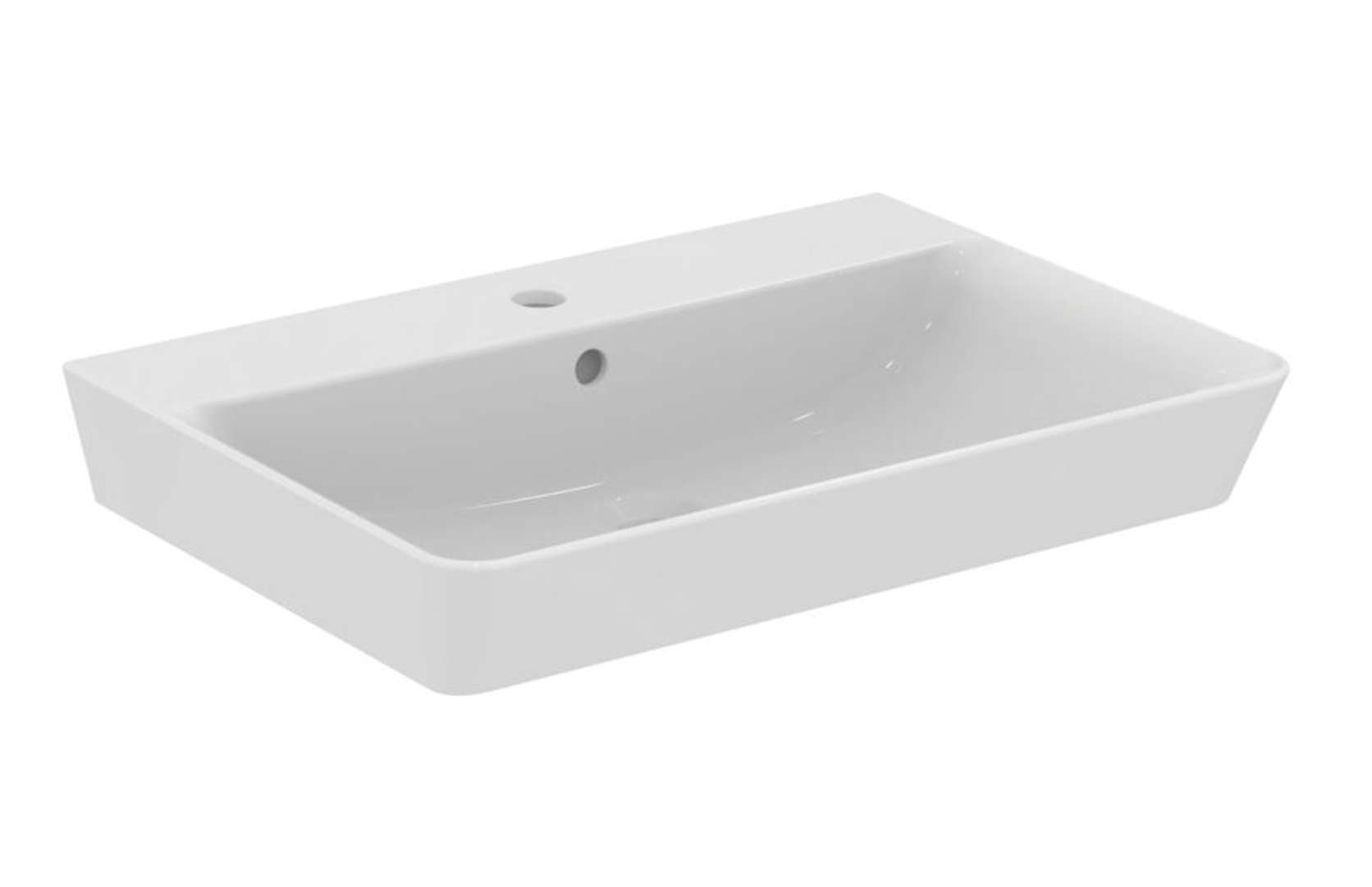 Ideal Standard Connect Air Umývadlo 65x46 cm, s prepadom, otvor na batériu, Ideal Plus, biela E0741MA