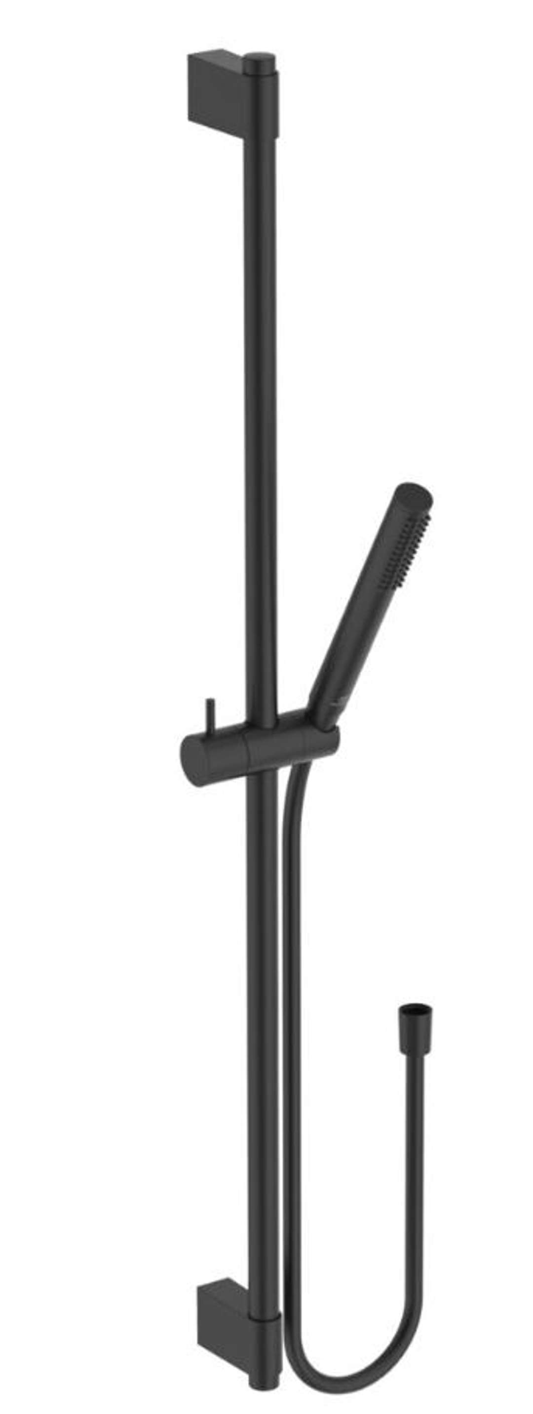 Ideal Standard Idealrain Set sprchovej hlavice, tyče a hadice, hodvábna čierna A7617XG
