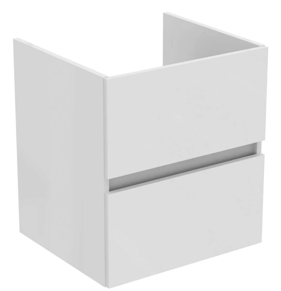 Ideal Standard Eurovit Umývadlová skrinka, 55x50x44 cm, 2 zásuvky, lesklá biela R0256WG