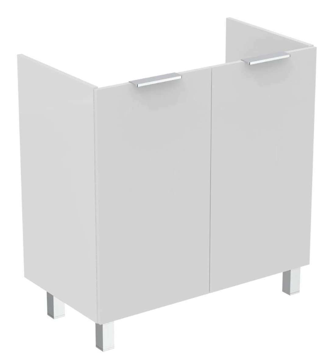 Ideal Standard Eurovit Umývadlová skrinka, 84x80x44 cm, 2 dvierka, pánty L/P, lesklá biela R0262WG