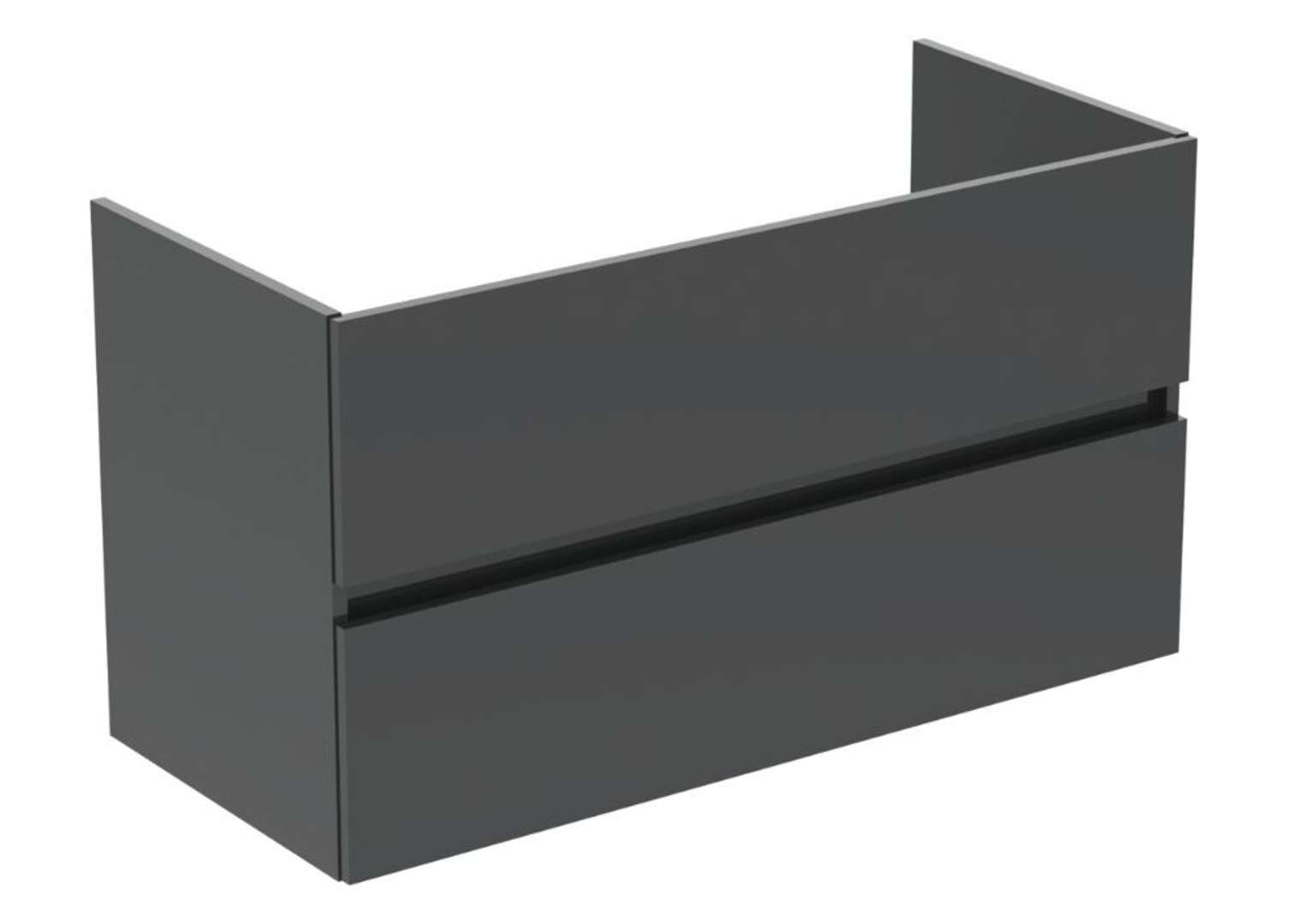 Ideal Standard Eurovit Umývadlová skrinka, 55x100x44 cm, 2 zásuvky, lesklá sivá R0265TI