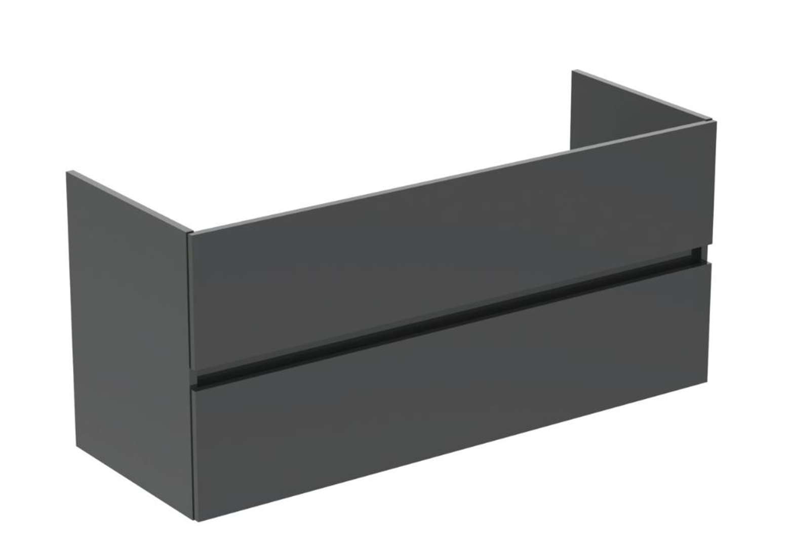 Ideal Standard Eurovit Umývadlová skrinka, 55x120x44 cm, 2 zásuvky, lesklá sivá R0266TI