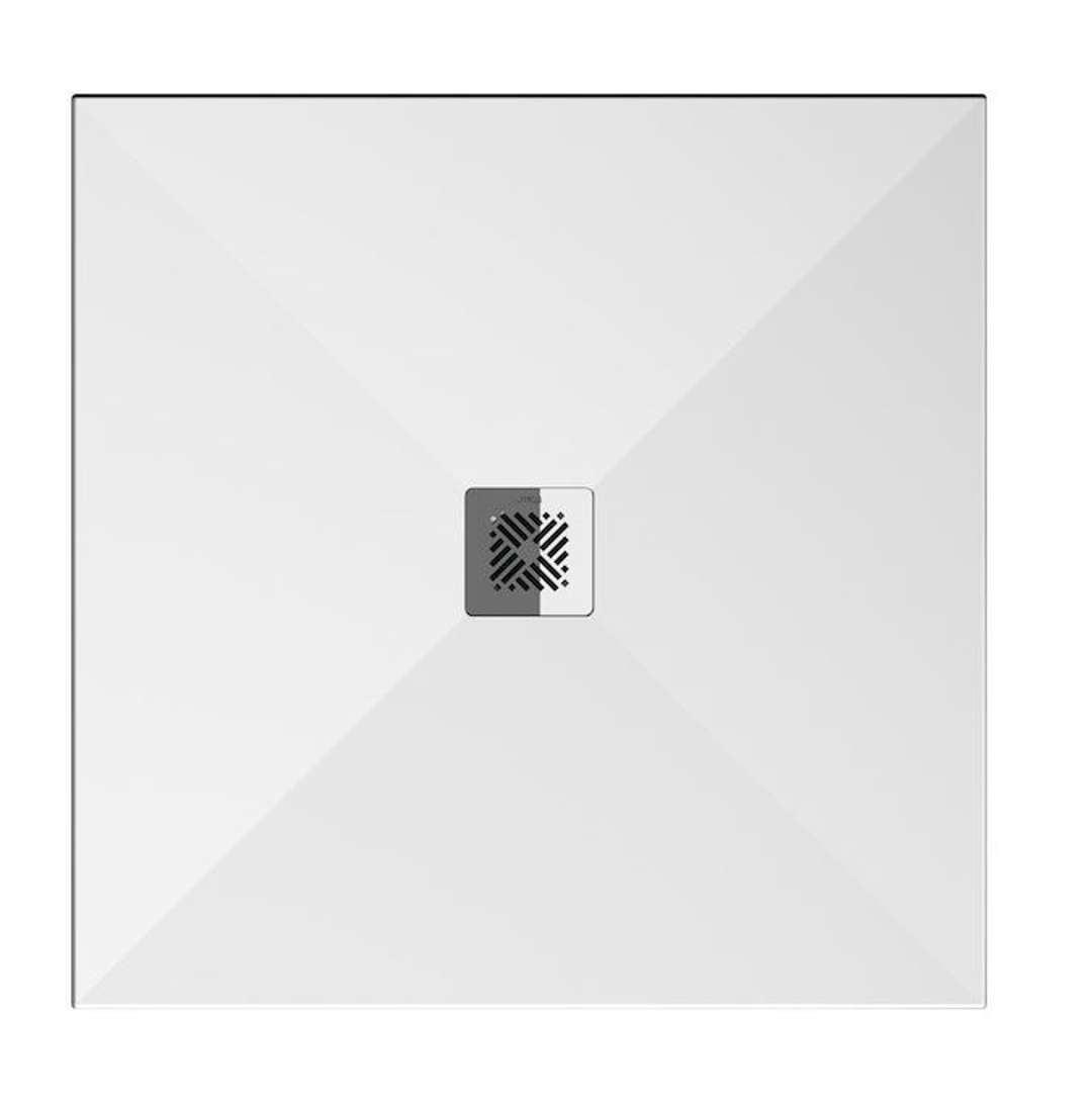 Jika Padana Sprchová vanička 90x90 cm, vzhľad bridlice/matná biela H213935R100001