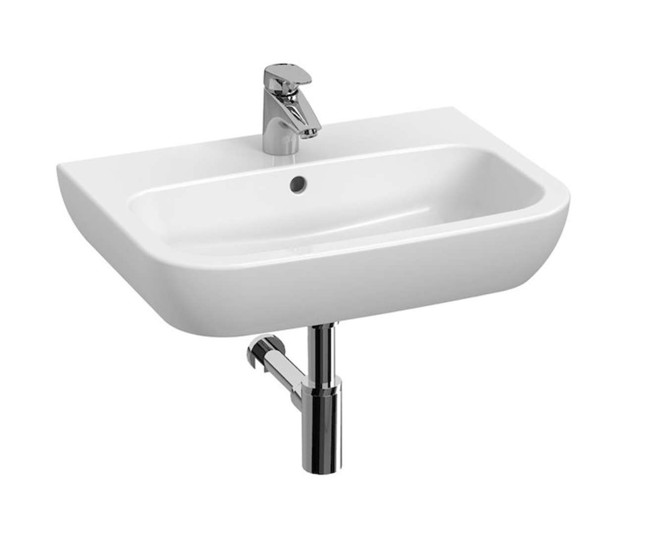 Jika Deep Umývadlo, 60x45 cm, s prepadom, bez otvoru na batériu, biela H8103680001091