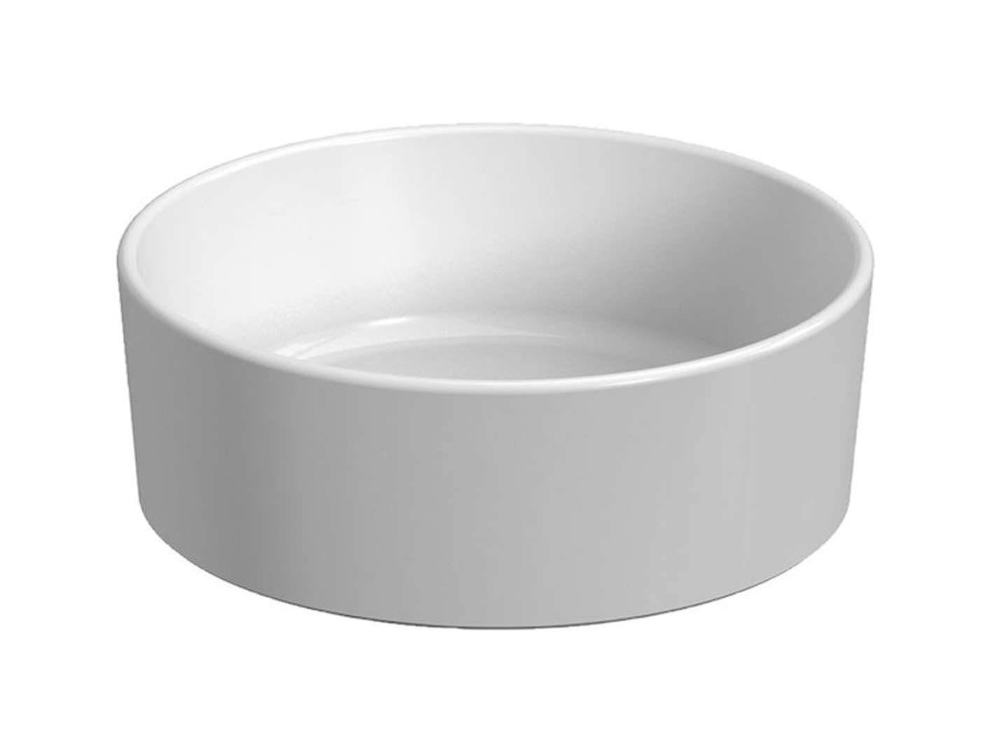 Jika Cubito Pure Umývadlo na dosku, priemer 40 cm, bez prepadu, matná biela H8184207571121