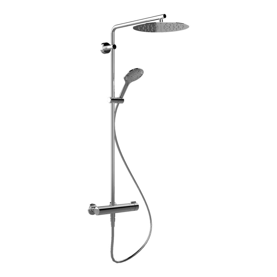 Laufen Twinplus Sprchový set s termostatom, priemer 30 cm, 3 prúdy, chróm HF905457100600