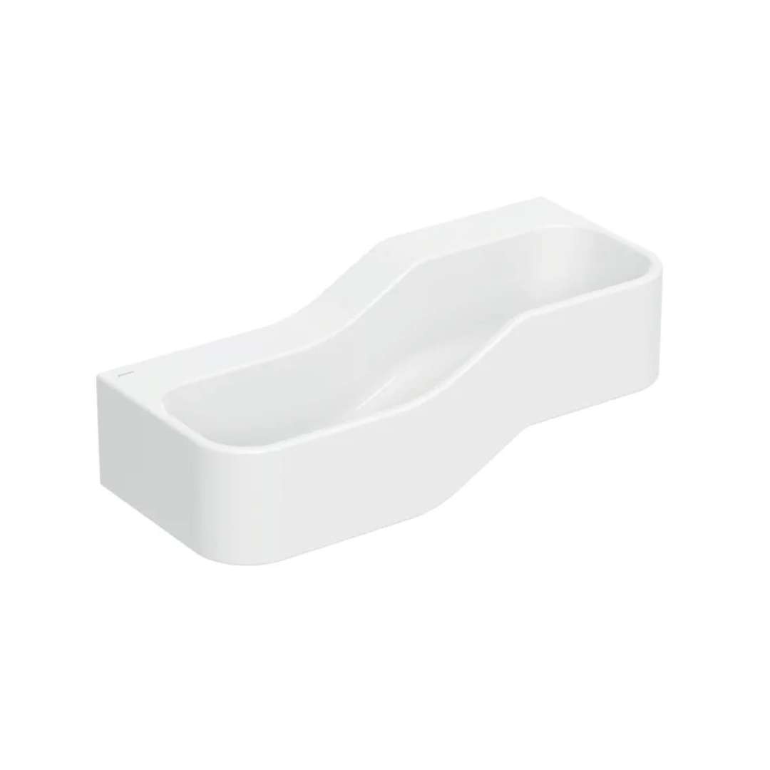 Geberit Bambini Dvojumývadlo pre deti, 90x39 cm, ľavé, bez prepadu, bez otvoru na batériu, alpská biela 502.973.00.2