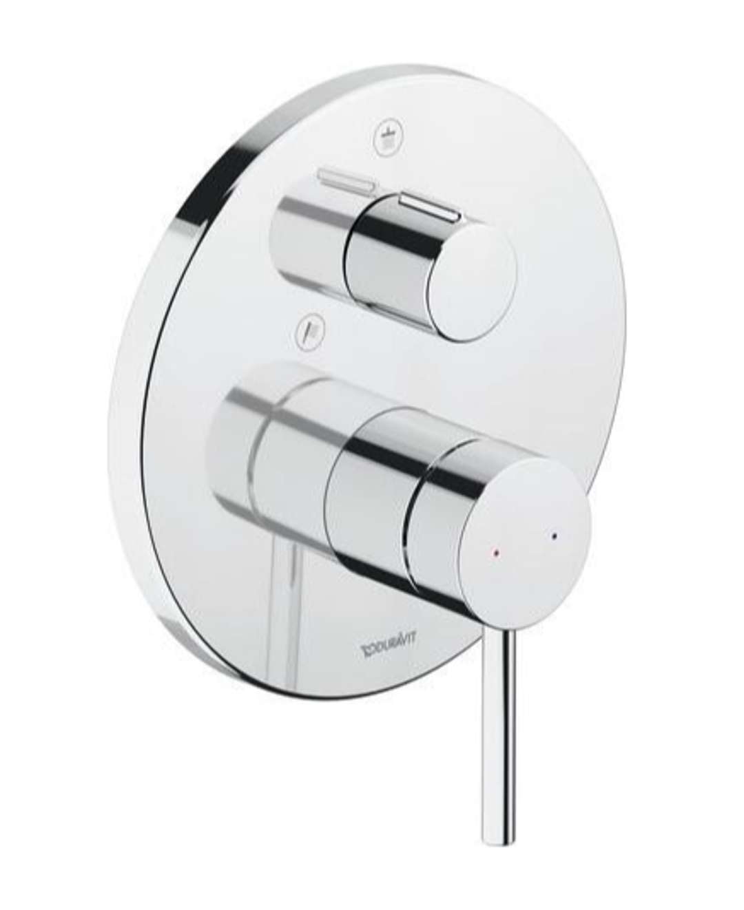 Duravit Circle Batéria pod omietku, na 2 spotrebiče, chróm CE4210012010
