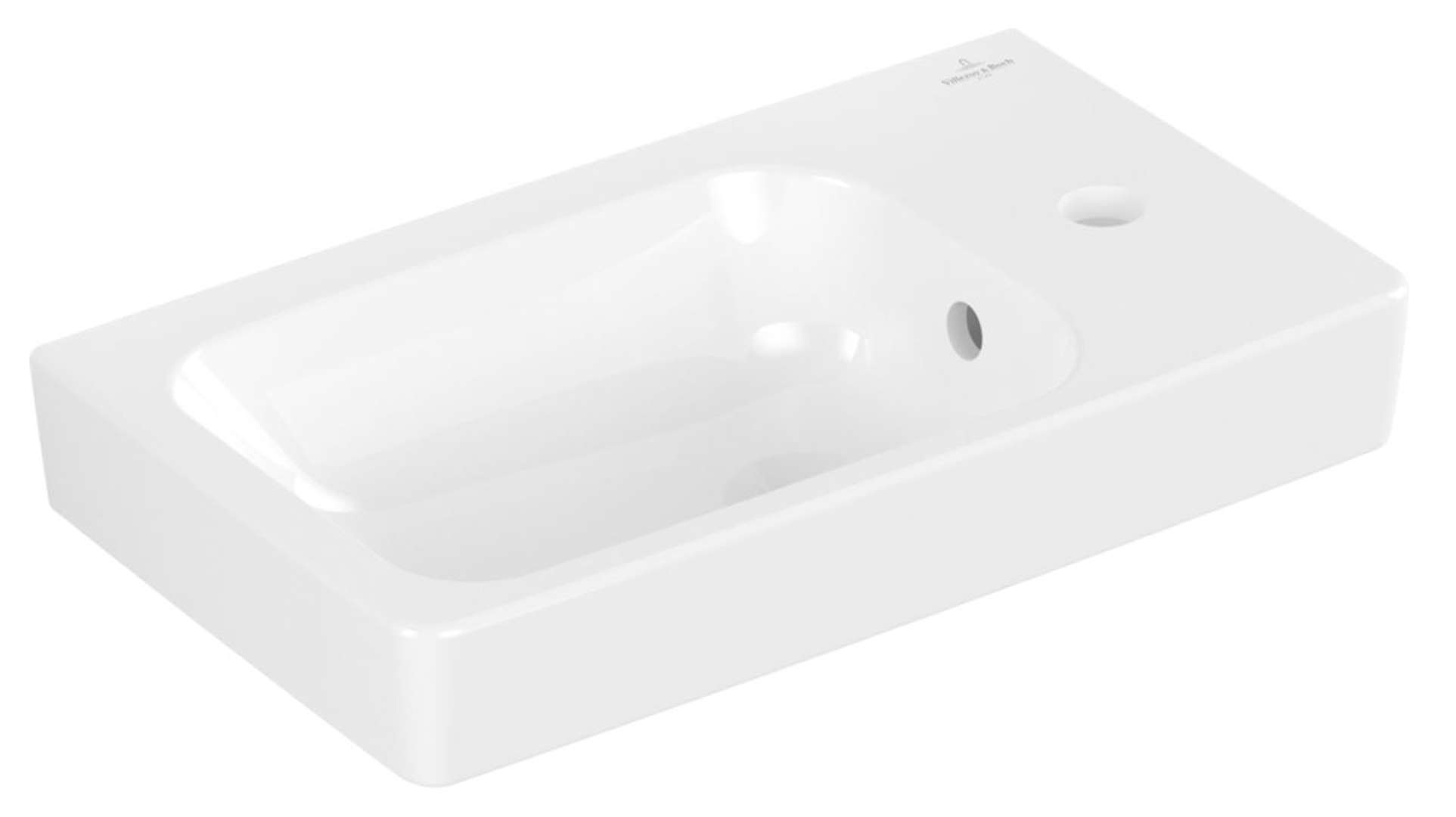 Villeroy & Boch Architectura Umývadielko 48x28 cm, s prepadom, otvor na batériu vpravo, alpská biela 43864801