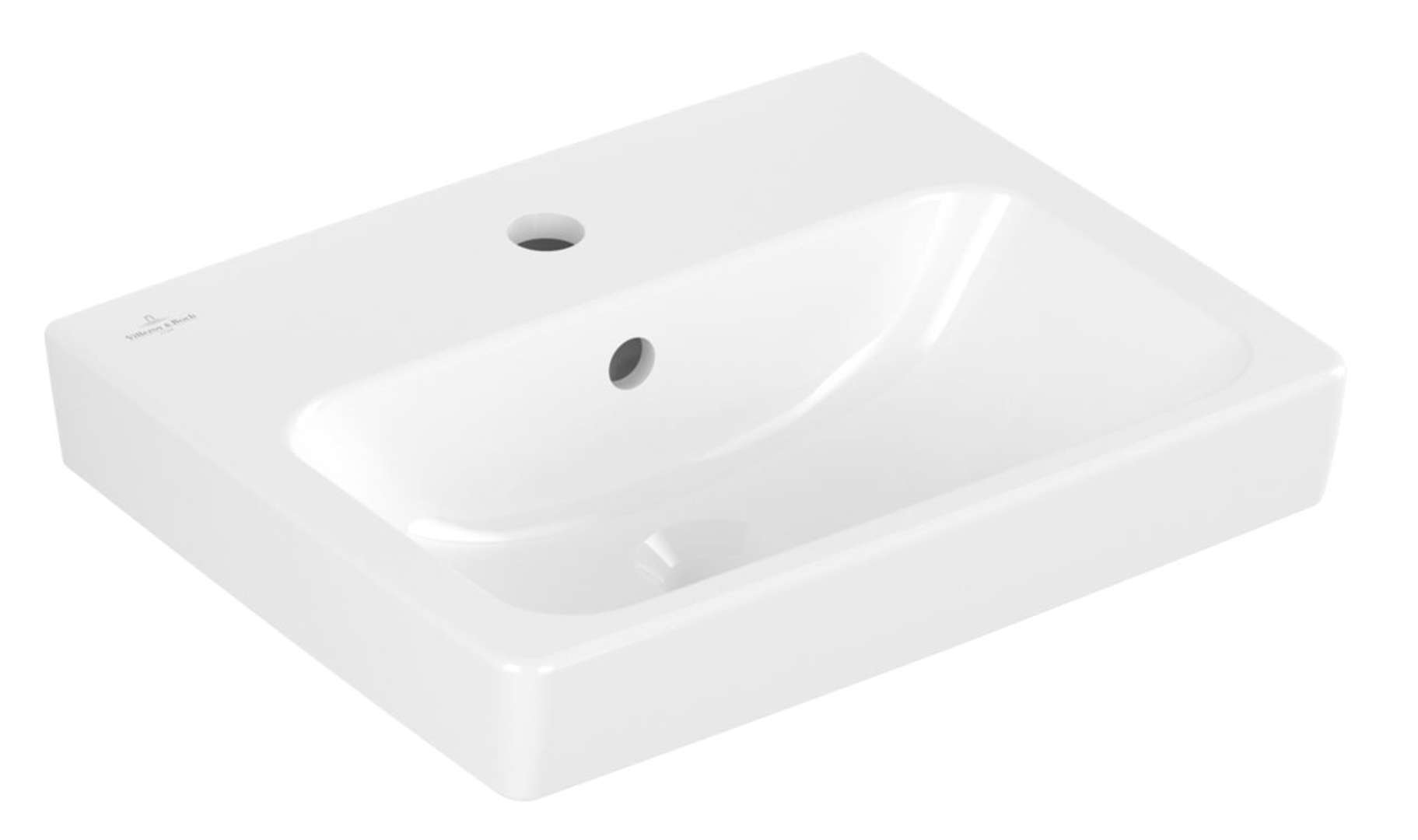 Villeroy & Boch Architectura Umývadielko 45x37 cm, s prepadom, otvor na batériu, alpská biela 43874501